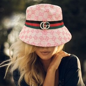 Metal GG Logo Accented Luxury Bucket Hat